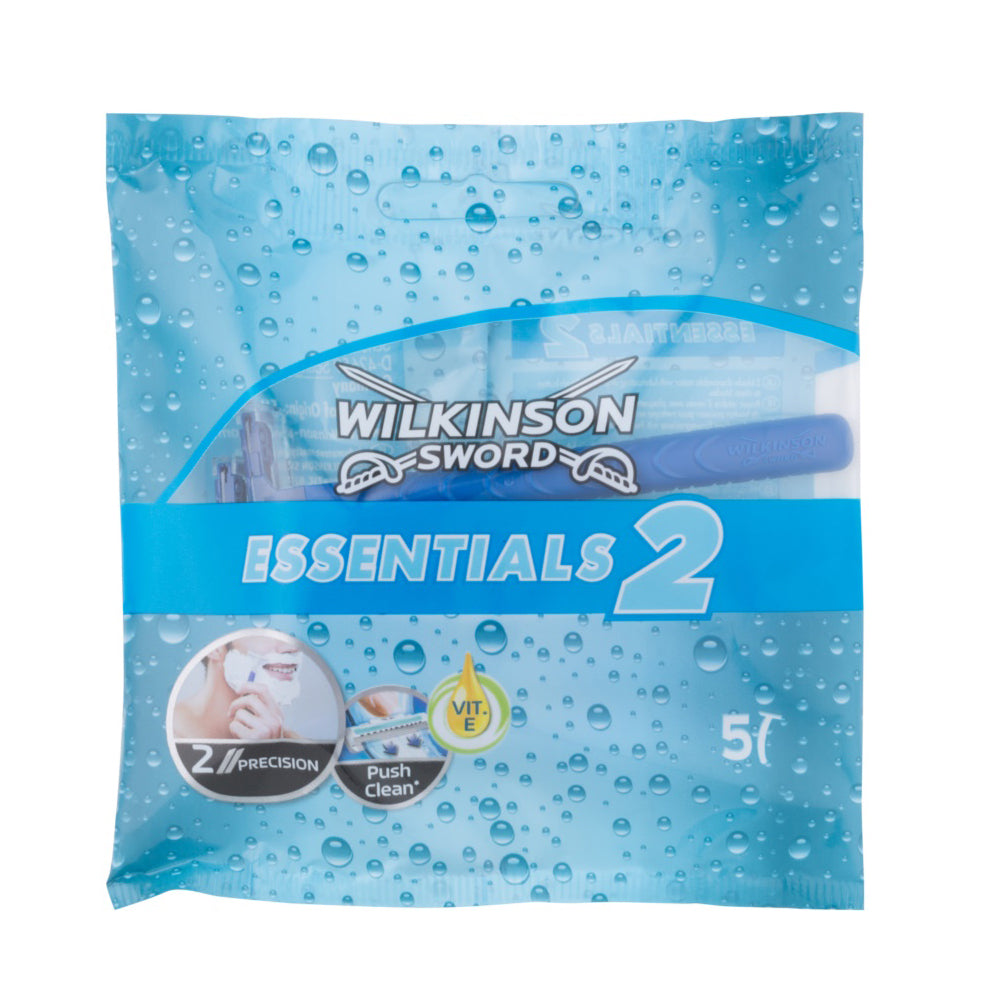 Buy Wilkinson Sword Essentials 2 Disposable Razors 5 Pcs - Premium Quality Toiletries Online - Product Image Buy Wilkinson Sword Essentials 2 Disposable Razors 5 Pcs - Premium Quality Toiletries Online - Product Image